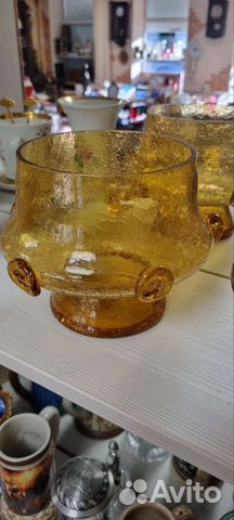 Вазы стекло цветное Чехия/ссср