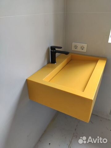 Тумба с раковиной в ванну. Акриловый камень