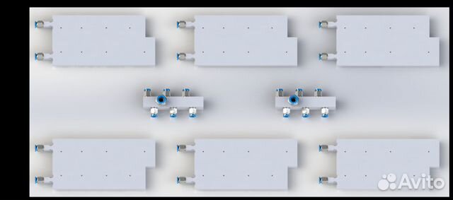 Комплект водоблоков для Antminer S19 j Pro с брс