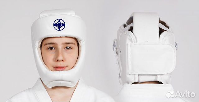 Защитный шлем с закрытым подбородком kyokushinkai