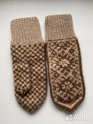 Варежки вязанные женские / детские ручной работы