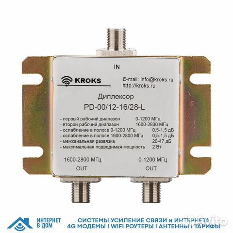 Комбайнер (диплексор) PD-00/12-16/28-L