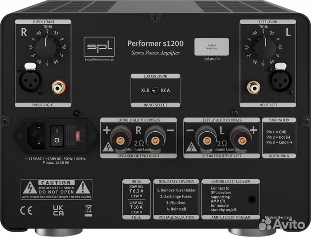 Усилитель мощности SPL Performer S1200 Red