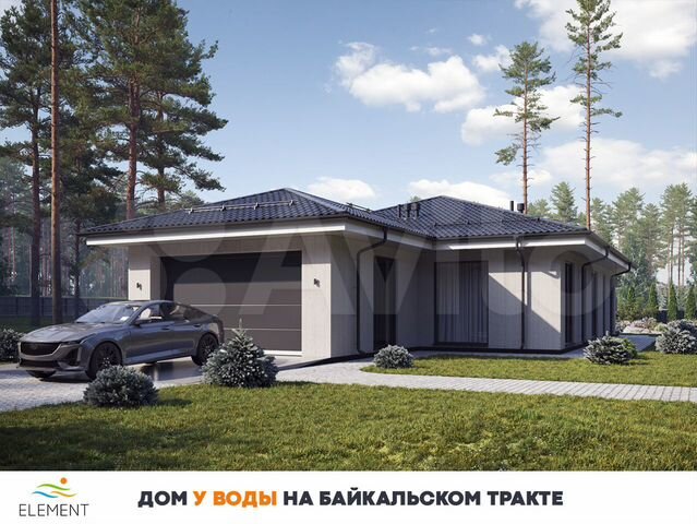 Коттедж 175 м² на участке 10 сот.