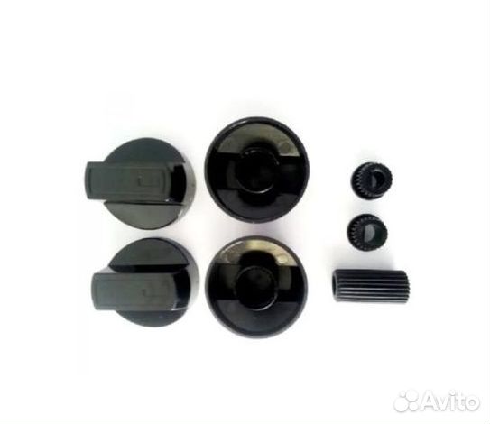 Ручки для плиты универсальные черные комплект 4шт