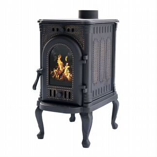 Чугунная печь-камин 