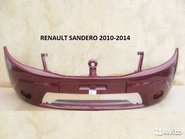 Бампер передний Рено Сандеро цвет красный 21B