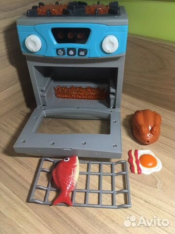 Плита игрушечная, посудка