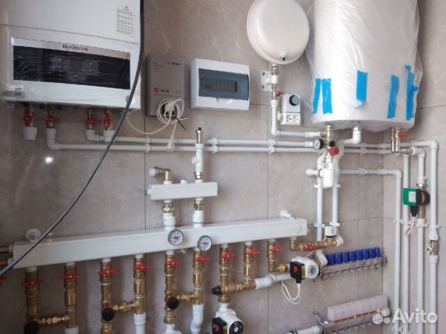 Монтаж системы отопления, котельного оборудования