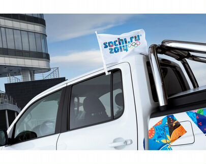 Флаги c креплением для автомобиля «Сочи 2014»