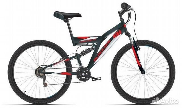 Велосипед Black One Ice Phantom FS 27 черный/красн