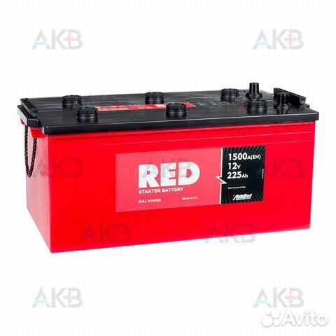 Аккумулятор автомобильный Red 225 euro (1500А 518x