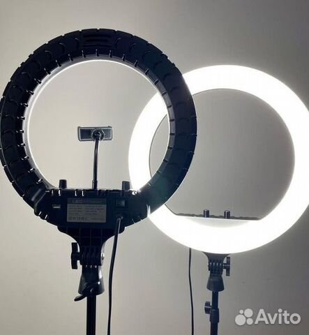 Кольцевая лампа 36 см + штатив 2м