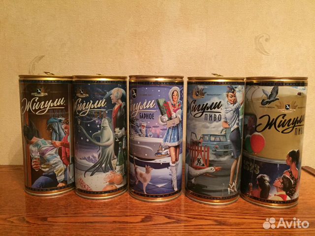 Пивные банки Жигули, Спартак. Кока-кола