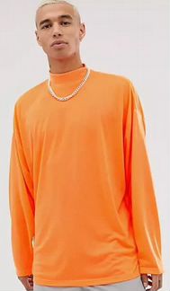 Лонгслив с горлом оверсайз ASOS