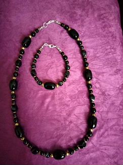 Агат чёрный