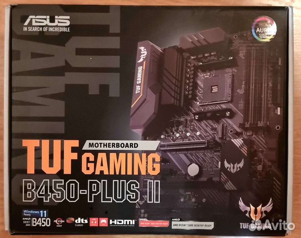 AMD Ryzen 7 3700X на asus TUF gaming B450-plus II