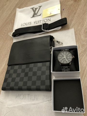 Сумка louis vuitton и часы