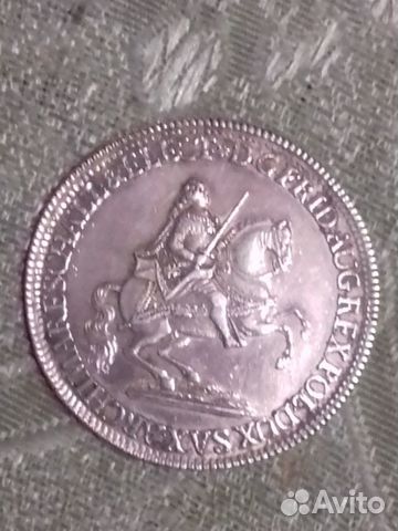 1/2 талера 1741 год,Саксония,AU