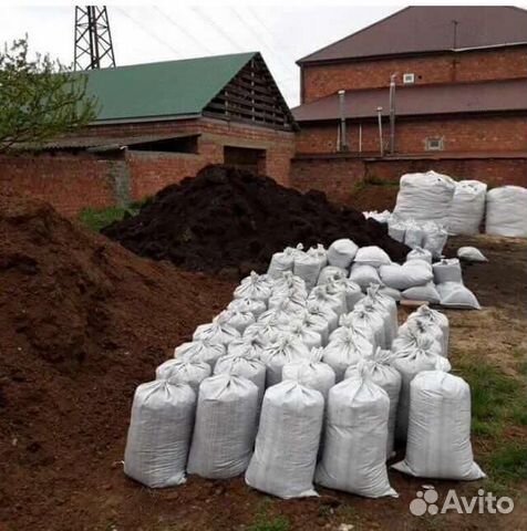 Перегной конский в мешках