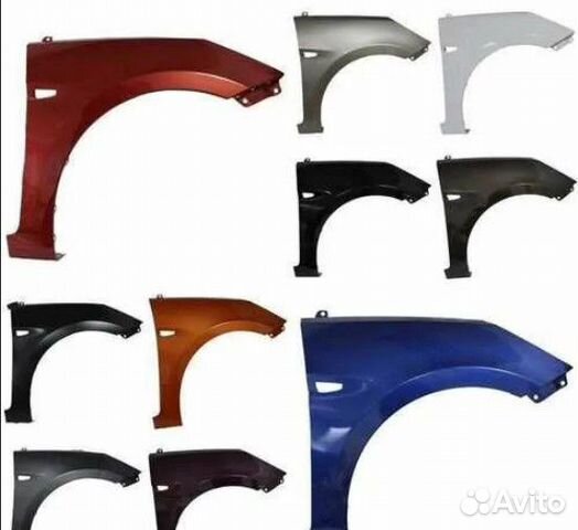 Hyundai Solaris Kia Rio крыло переднее в цвет