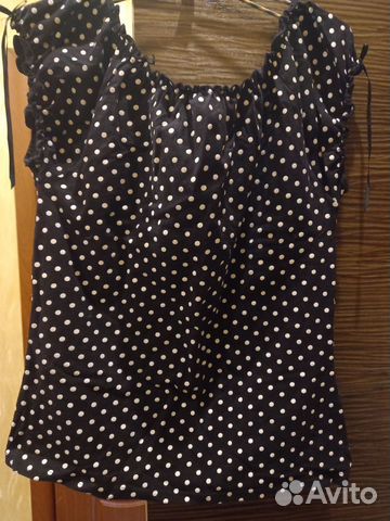 Кофточка в горошек 46- 48 р