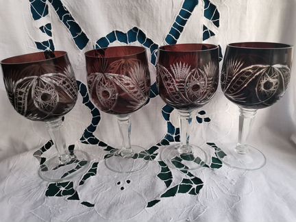 Бокалы фужеры марганцевое стекло СССР Германия