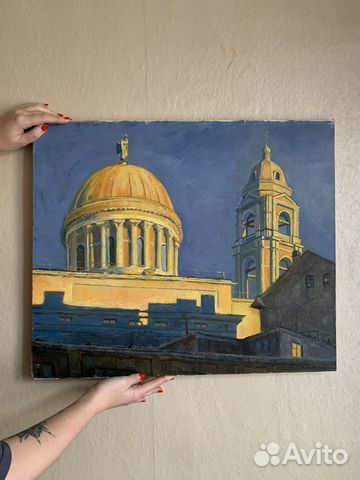 Картина маслом на холсте пейзаж петербурга