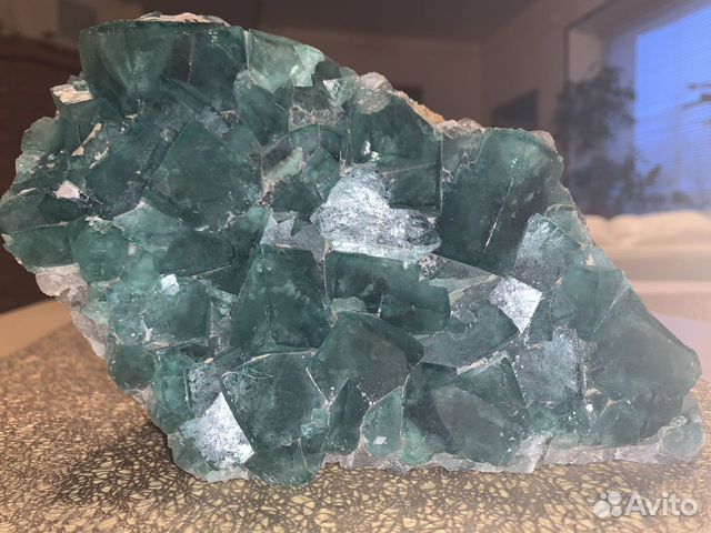 2,3 кг друза флюорит минералы