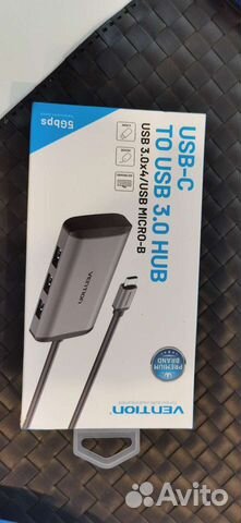 Хаб USB type c - 3 USB 3.0 + micro USB хаб