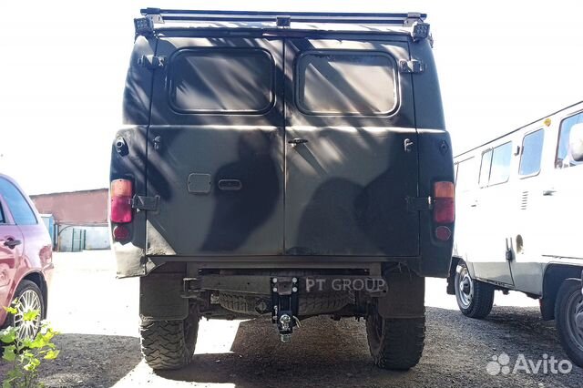 Фаркоп (тсу) квадрат, для UAZ (УАЗ) 2206,3909,3962