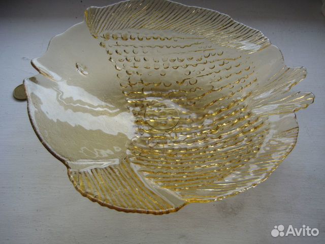 Салатник ваза в виде рыбы СССР