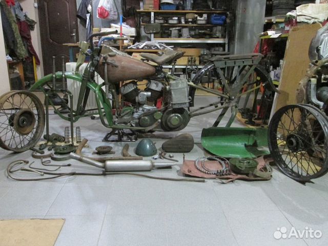 Харлей Давидсон WLA-42, в разобранном виде