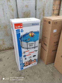 Бассейн каркасный Bestway 366 на 122, фильтр, лест