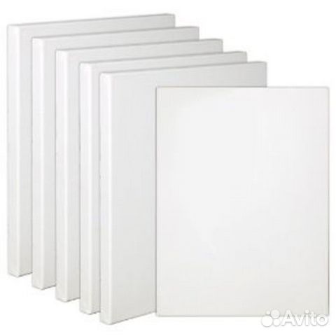 Холст на деревянном подрамнике белый 30 на 40