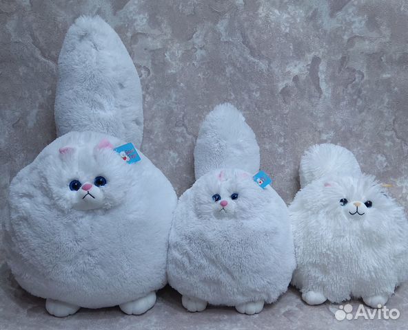 Кот круглый - мягкая игрушка