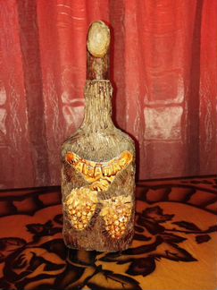 Декорированая бутылка для вина 0.5л