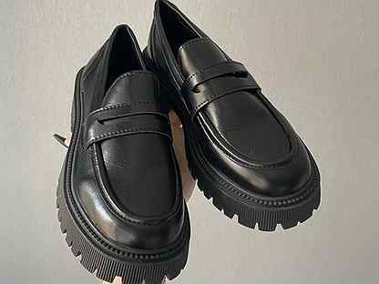Лоферы женские 37 рамер черные туфли