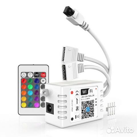 Контроллер LED ленты 2*RGB (Wi-Fi +пульт)(DL27)