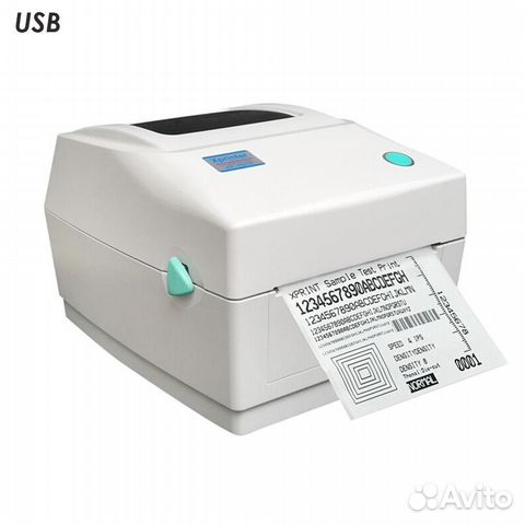 Термопринтер белый этикеток Xprinter XP-460B