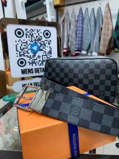 Кожаный ремень мужской Louis Vuitton