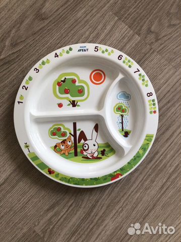 Новая детская тарелка Avent