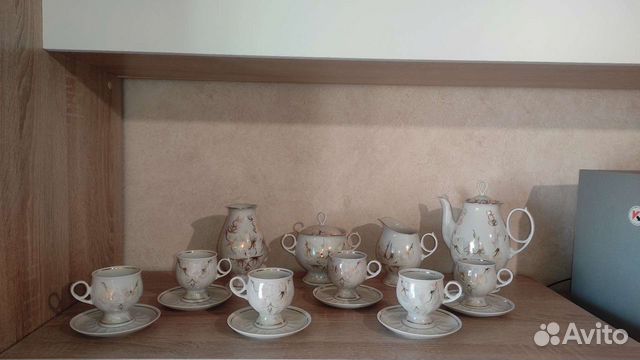 Кофейный фарфоровый сервиз СССР