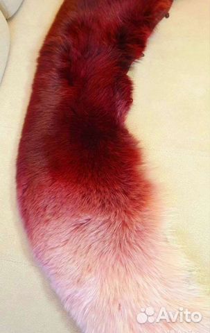 Меховой воротник песец и енот