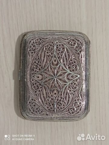 Портсигар дамский, серебро, Европа ххвв