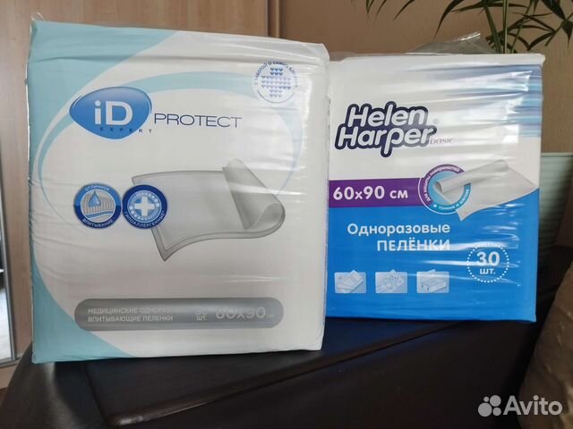 Пеленки одноразовые 60х90