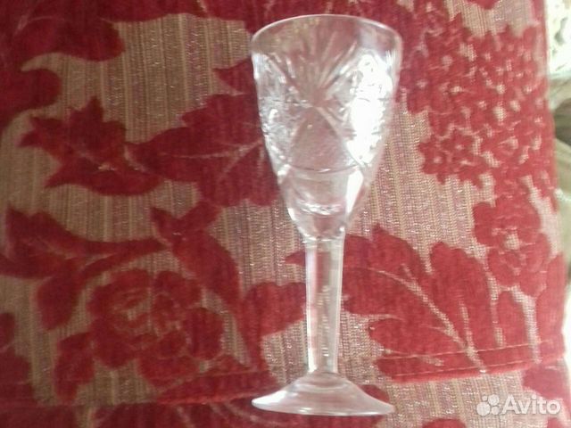Рюмка хрустальная бережного хранения. 6 штук