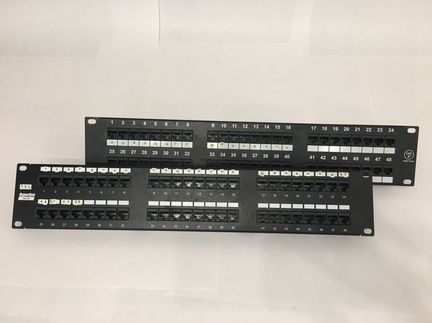 Патч панель Hyperline Cat.5E на 48 портов RJ45
