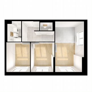 2-к квартира, 55.6 м², 13/33 эт.