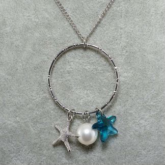 Подвеска Морские звезды Swarovski